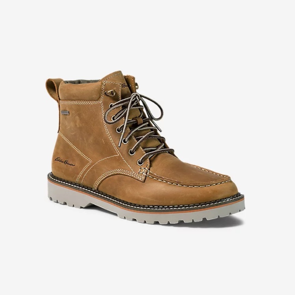 Eddie Bauer Severson Moc-Toe boots.